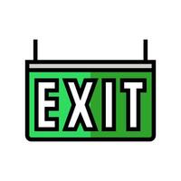 exit information color icon illustration vector