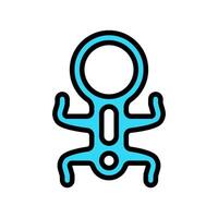 rappel device rock climbing color icon illustration vector
