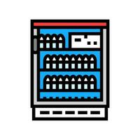 vaccine cold storage color icon illustration vector