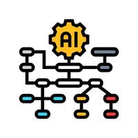 algorithm transparency color icon illustration vector