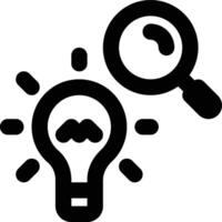 Concept Review, Research, Analysis Outline Icon vector