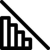 Burndown Chart, Visualization, Product Management Outline Icon vector