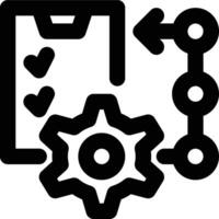 Business Process, Process, Engineering Outline Icon vector