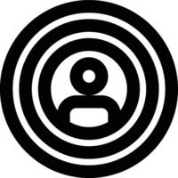 Target Customer, Target Audience, Specific Customer Outline Icon vector