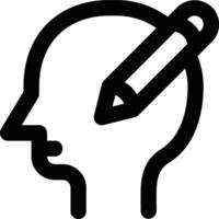 Design Thinking, Innovation, Designer Outline Icon vector