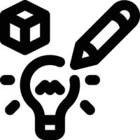 Design Concept, Product Idea, Product Concept Outline Icon vector