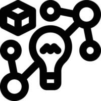 Mind Mapping, Ideation, Ideas Outline Icon vector