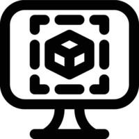 Mockups, Modeling, Product Mockup Outline Icon vector