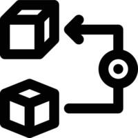 Pivot, Pivot Point, Product Management Outline Icon vector