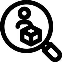 User Research, User Analysis, User Observation Outline Icon vector