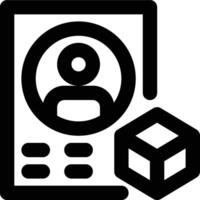 User Persona, User Profile, Product Management Outline Icon vector