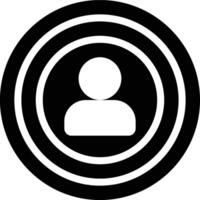 Target Customer, Target Audience, Specific Customer Solid Glyph Icon vector