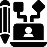 Ux Designer, Ux Design, User Experience Solid Glyph Icon vector