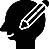 Design Thinking, Innovation, Designer Solid Glyph Icon vector