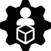 Product Developer, Product, Engineer Solid Glyph Icon vector