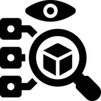 Feature Audit, Feature Review, Product Management Solid Glyph Icon vector