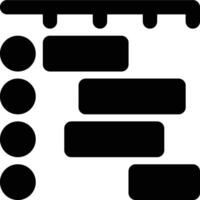 Gantt Chart, Project Timeline, Project Management Solid Glyph Icon vector