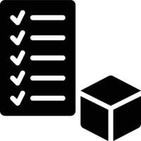Product Requirement, Document, Product Specification Solid Glyph Icon vector