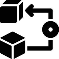 Pivot, Pivot Point, Product Management Solid Glyph Icon vector