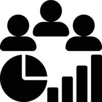 Retrospective, Team Report, KPI Solid Glyph Icon vector