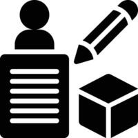 User Story, User Feedback, User Requirements Solid Glyph Icon vector