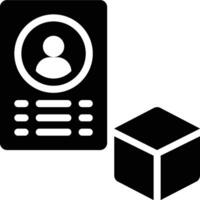 User Persona, User Profile, Product Management Solid Glyph Icon vector
