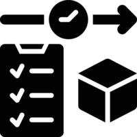 Time Management, Deadline, Management Solid Glyph Icon vector