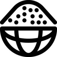Sand, Dune, Desert Outline Icon vector