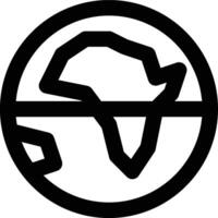 Equator, Latitude, Earth Outline Icon vector