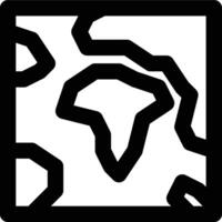 Atlas, Maps, Earth Outline Icon vector