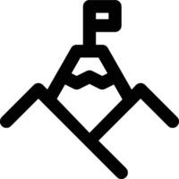 Acme, Summit, Apex Outline Icon vector