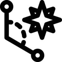 Azimuth, Compass, Angle Outline Icon vector