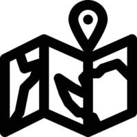 Maps, Location, Atlas Outline Icon vector