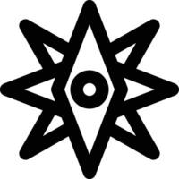 Compass, Direction, Navigation Outline Icon vector