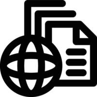 Geodata, Geographic, Data Outline Icon vector