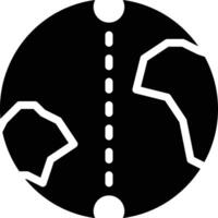 Antipode, Antipodal, Longitude Solid Glyph Icon vector