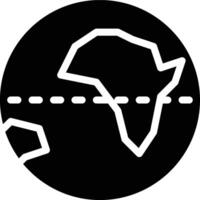 Equator, Latitude, Earth Solid Glyph Icon vector