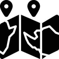 Maps, Location, Atlas Solid Glyph Icon vector