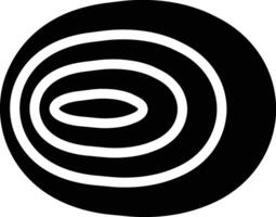 Contour Line, Isoline, Isopleth Solid Glyph Icon vector