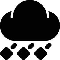 Hail, Ice Rain, Weather Solid Glyph Icon vector