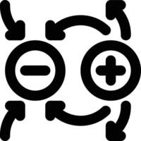 Electrostatics, Electro, Static Outline Icon vector
