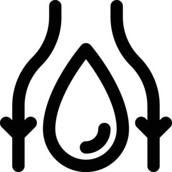 Fluid Dynamics, Fluids, Flow Outline Icon vector