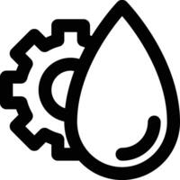 Fluid Mechanics, Fluids, Mechanic Outline Icon vector