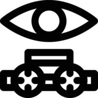 Optometry, Optometrist, Optics Outline Icon vector