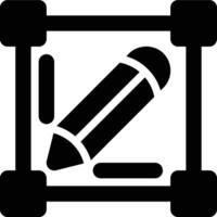 Typography, Typing, Science Glyph Solid Icon vector