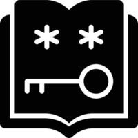 Cryptology, Cryptography, Codes Glyph Solid Icon vector