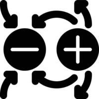 Electrostatics, Electro, Static Glyph Solid Icon vector