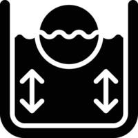 Fluid Statics, Hydrostatics, Pressure Glyph Solid Icon vector