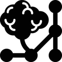 Neurobiology, Neuroscience, Artificial Intelligence Glyph Solid Icon vector