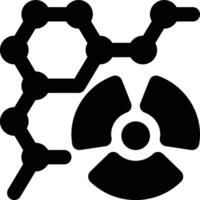 Radiochemistry, Radiation, Radioactive Glyph Solid Icon vector
